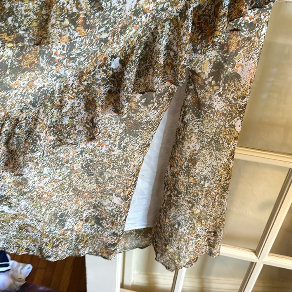 Patterned Ruffle Maxi Dress - Open Edit. - Picture 4 of 7
